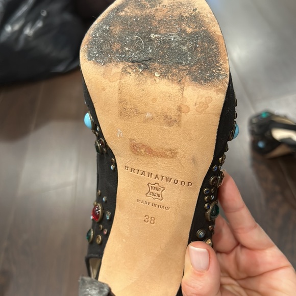 Brian Atwood sequin sandal - Picture 4 of 6